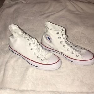 White High-top Converse